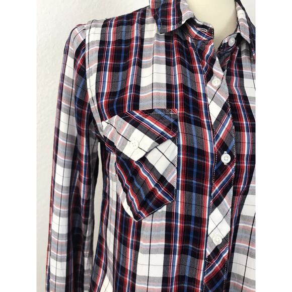 Rails Multicolor Plaid Button Down Top - Picture 2 of 12